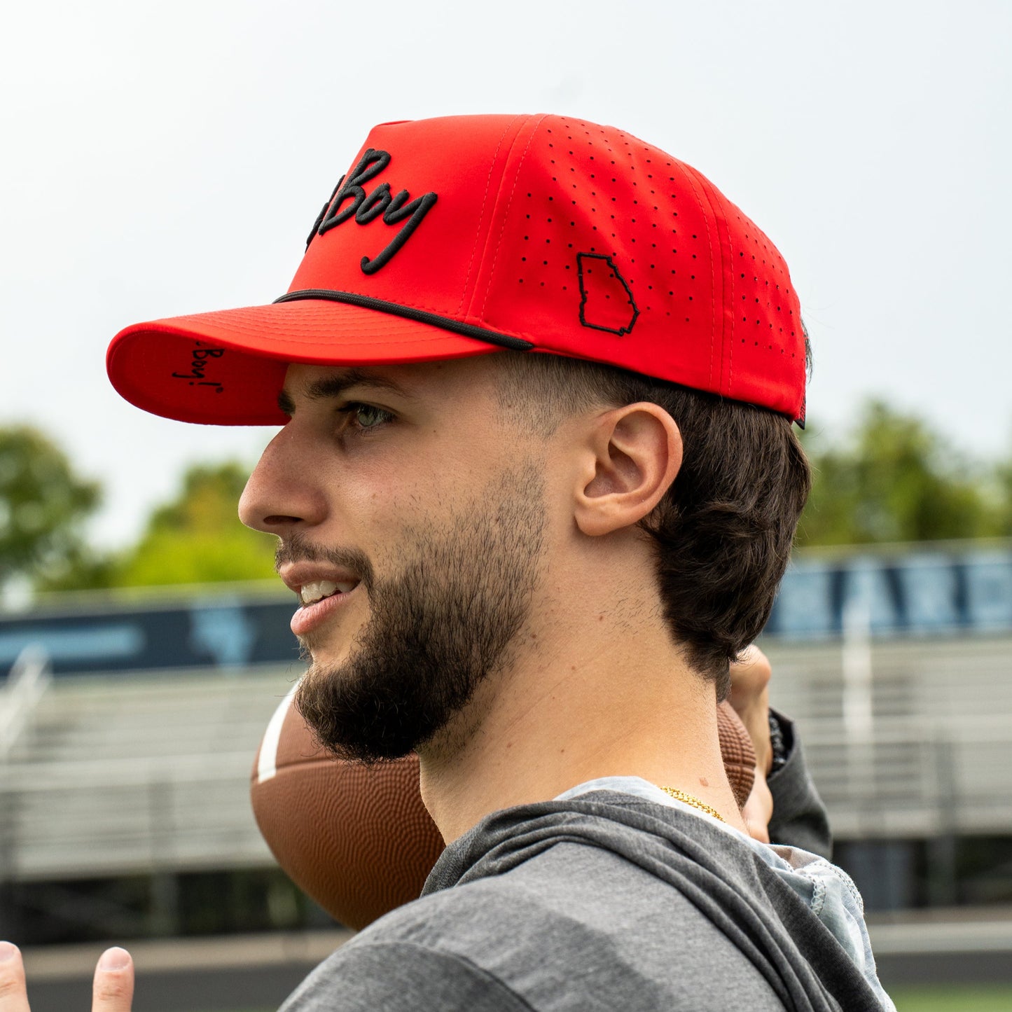 OLE BOY Georgia Game Day Performance Golf Hat - Red