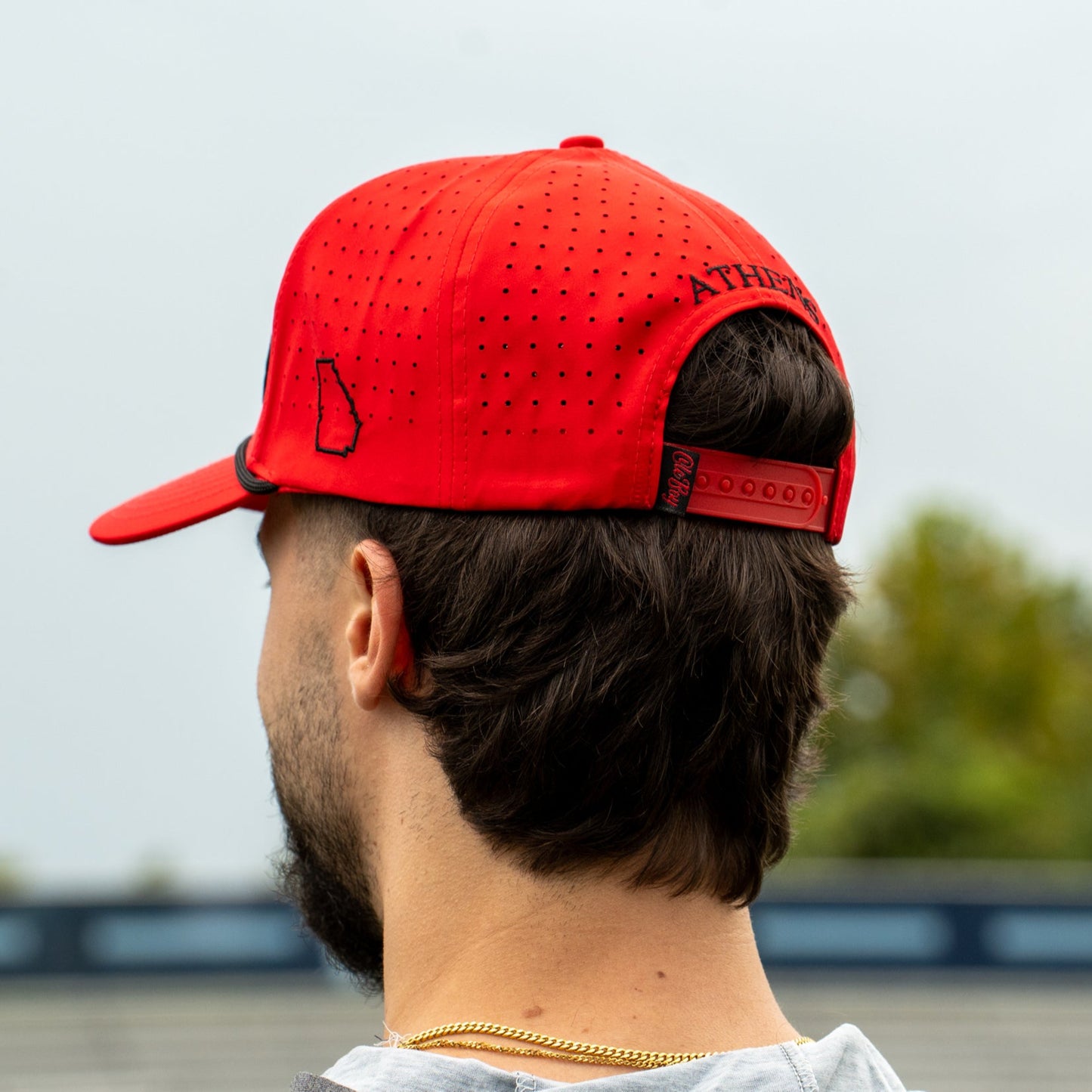 OLE BOY Georgia Game Day Performance Golf Hat - Red