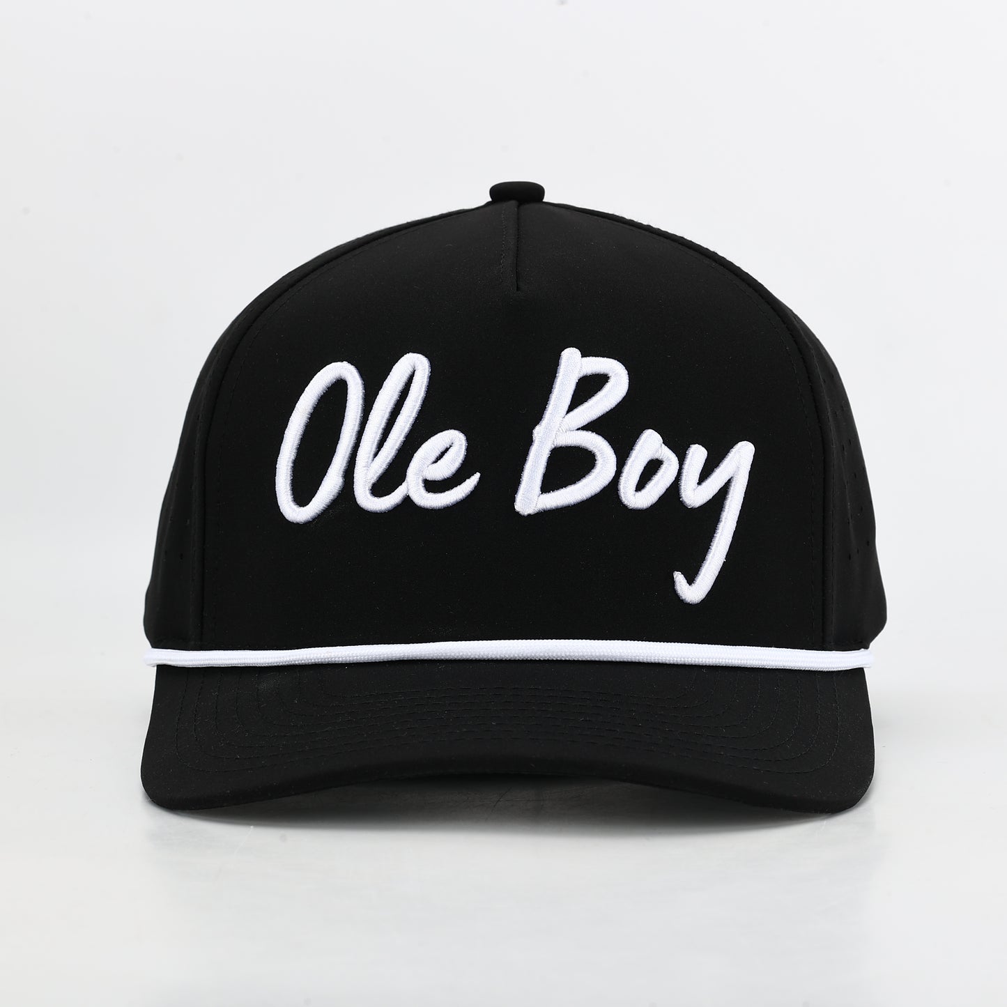 OLE BOY Black Performance Golf Hat