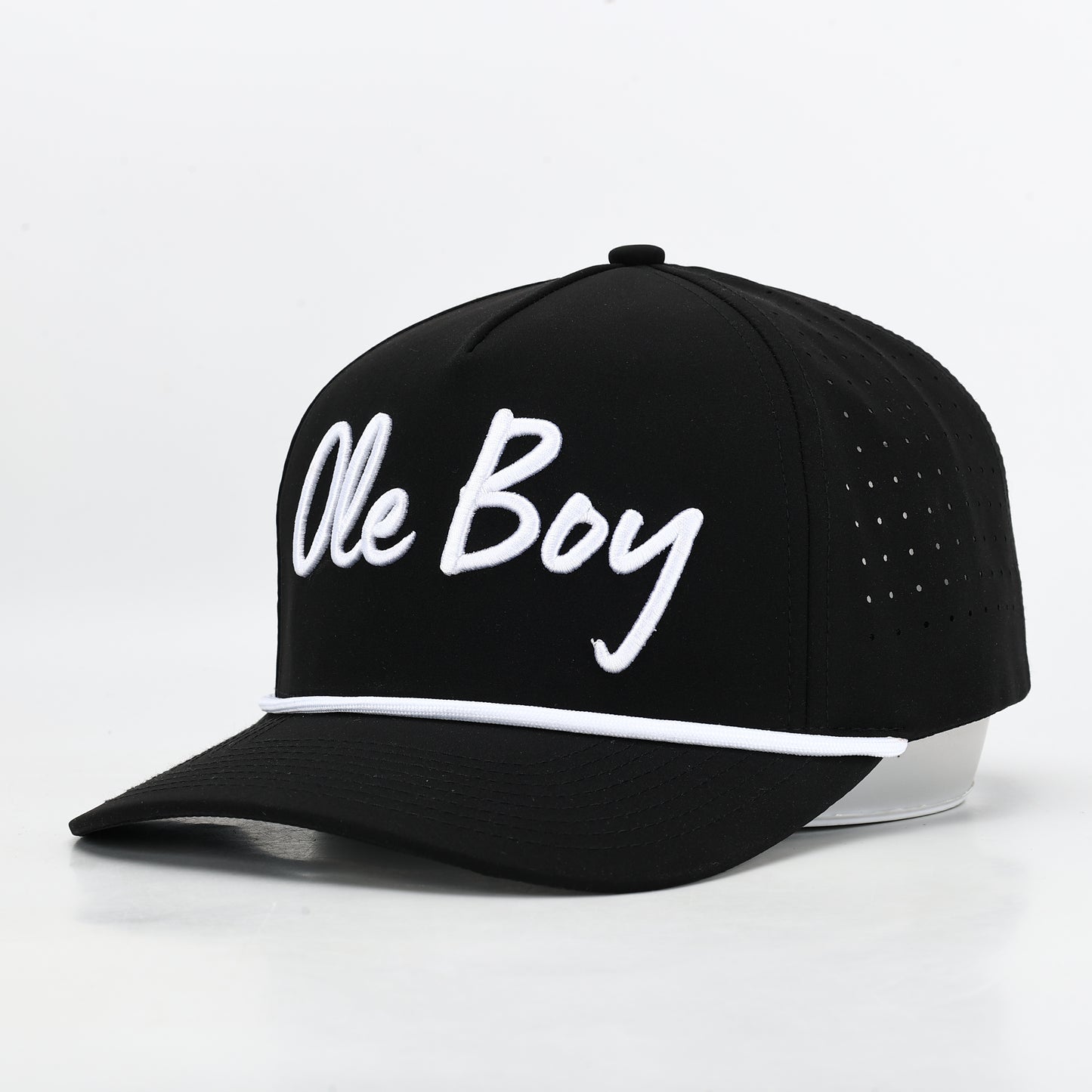 OLE BOY Black Performance Golf Hat
