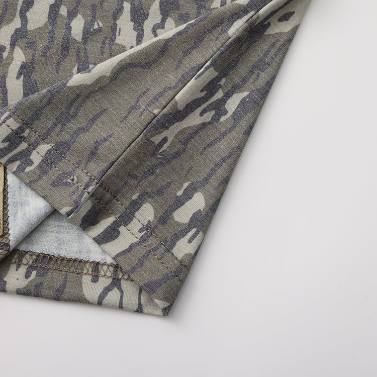OLE BOY Bottomland Camo Performance Long Sleeve Logo Tee