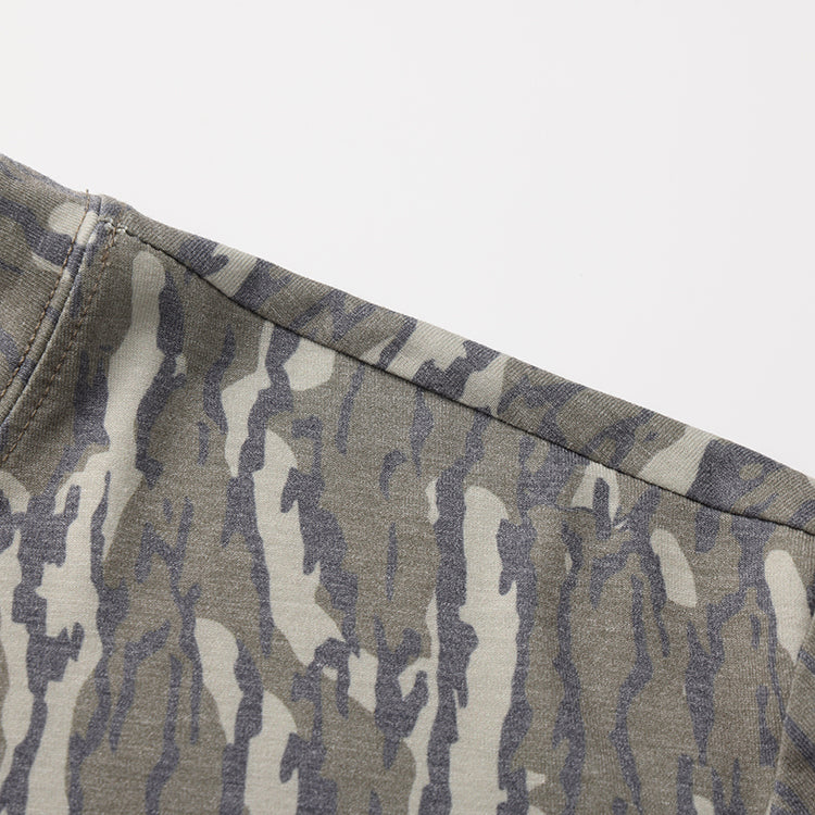 OLE BOY Bottomland Camo Performance Long Sleeve Logo Tee