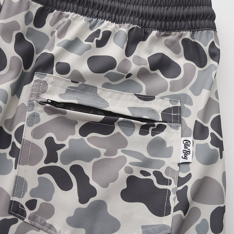 OLE BOY Everyday Short - Grey Camo