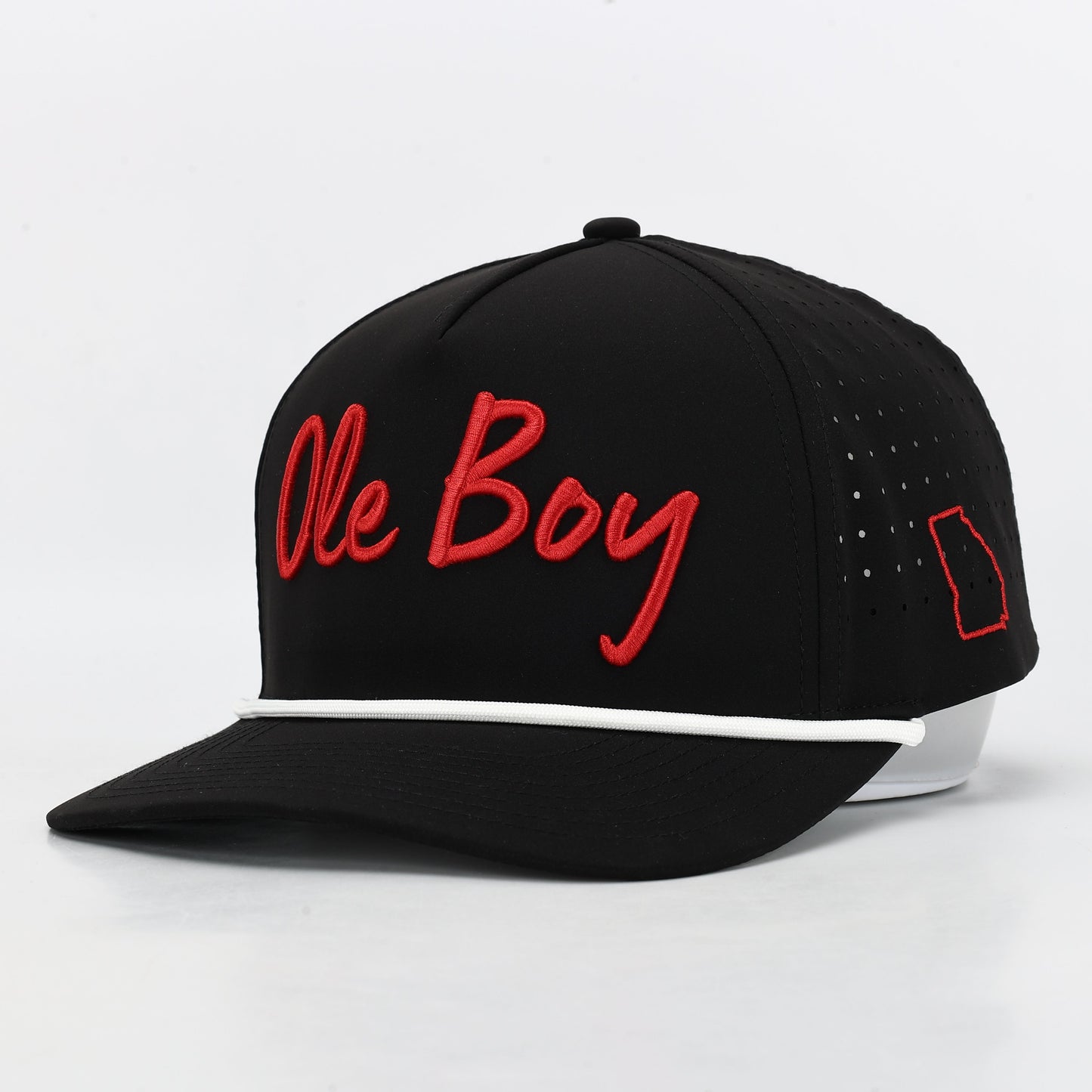OLE BOY Georgia Game Day Performance Golf Hat - Black