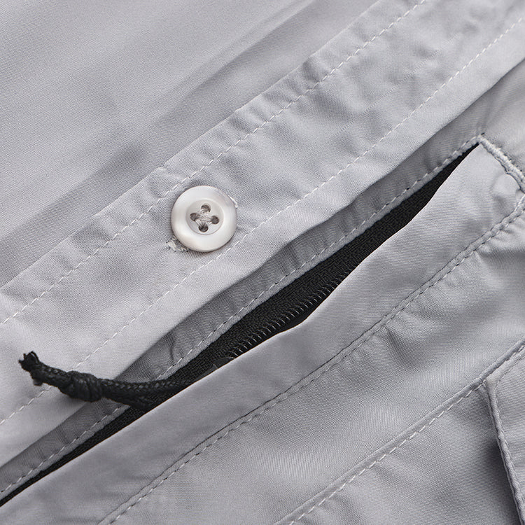 OLE BOY Performance Button Up Fishing Shirt - Grey