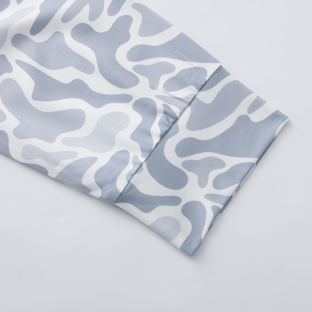 OLE BOY Performance Drawstring Hoodie - Grey Camo