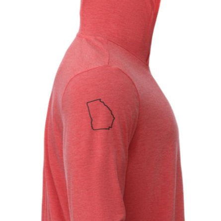 OLE BOY Performance Hooded Game Day Tee - Georgia Rigtht Sleeve