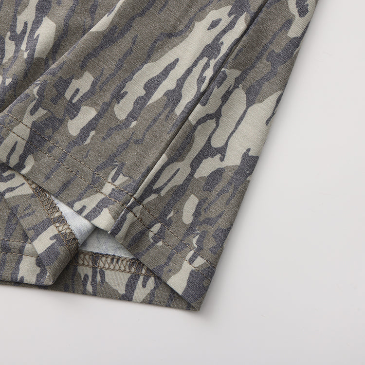 OLE BOY Performance Hooded Tee - Bottomland Camo