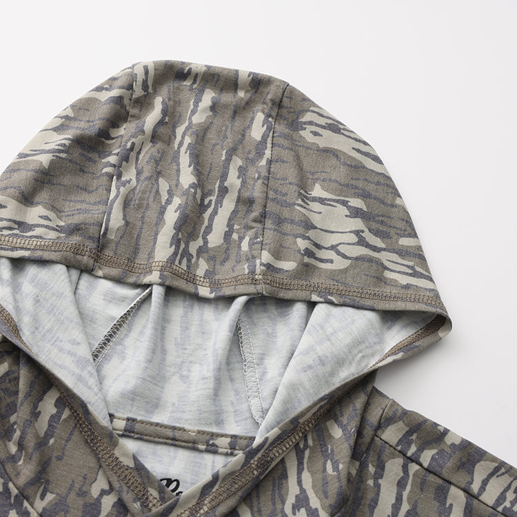 OLE BOY Performance Hooded Tee - Bottomland Camo