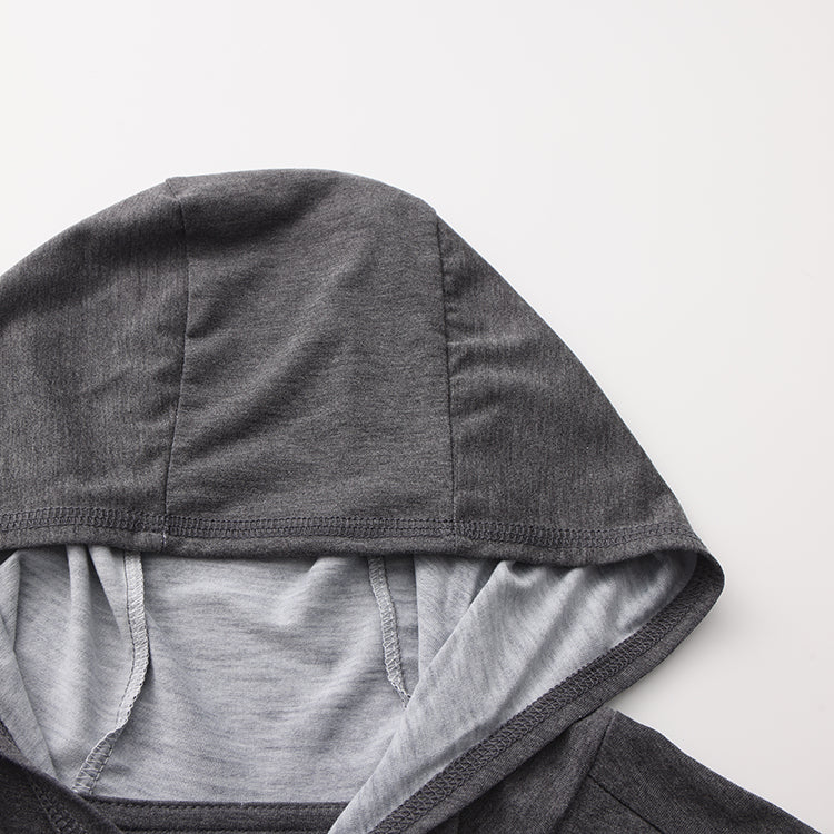 OLE BOY Performance Hooded Tee - Charcoal