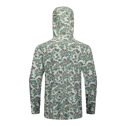 OLE BOY Performance Hooded Tee - Green Camo