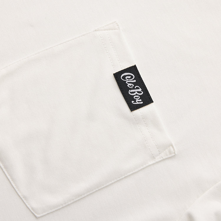 OLE BOY Performance Hooded Tee - White