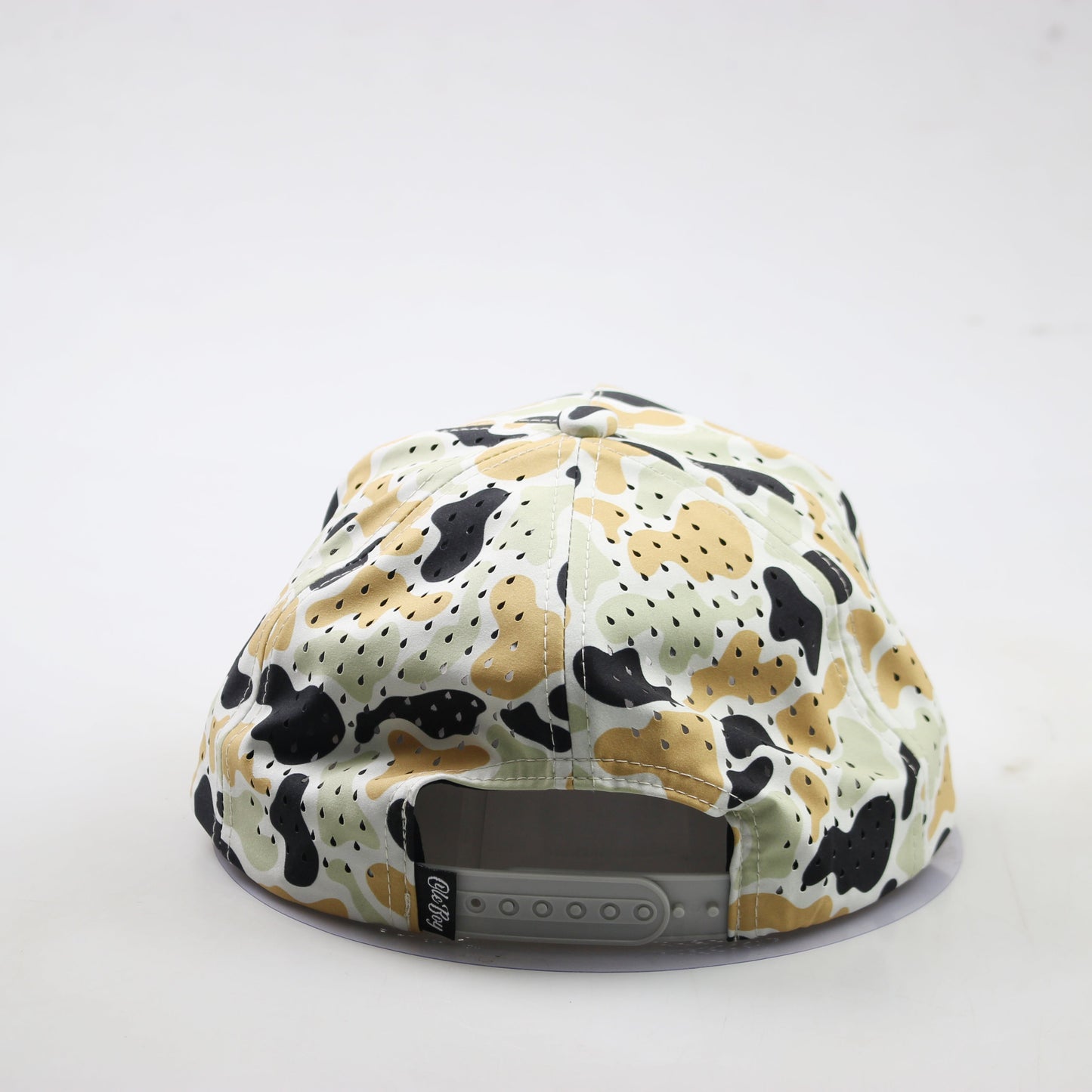 OLE BOY Performance Orange/Black Duck Camo Rubber Patch Hat