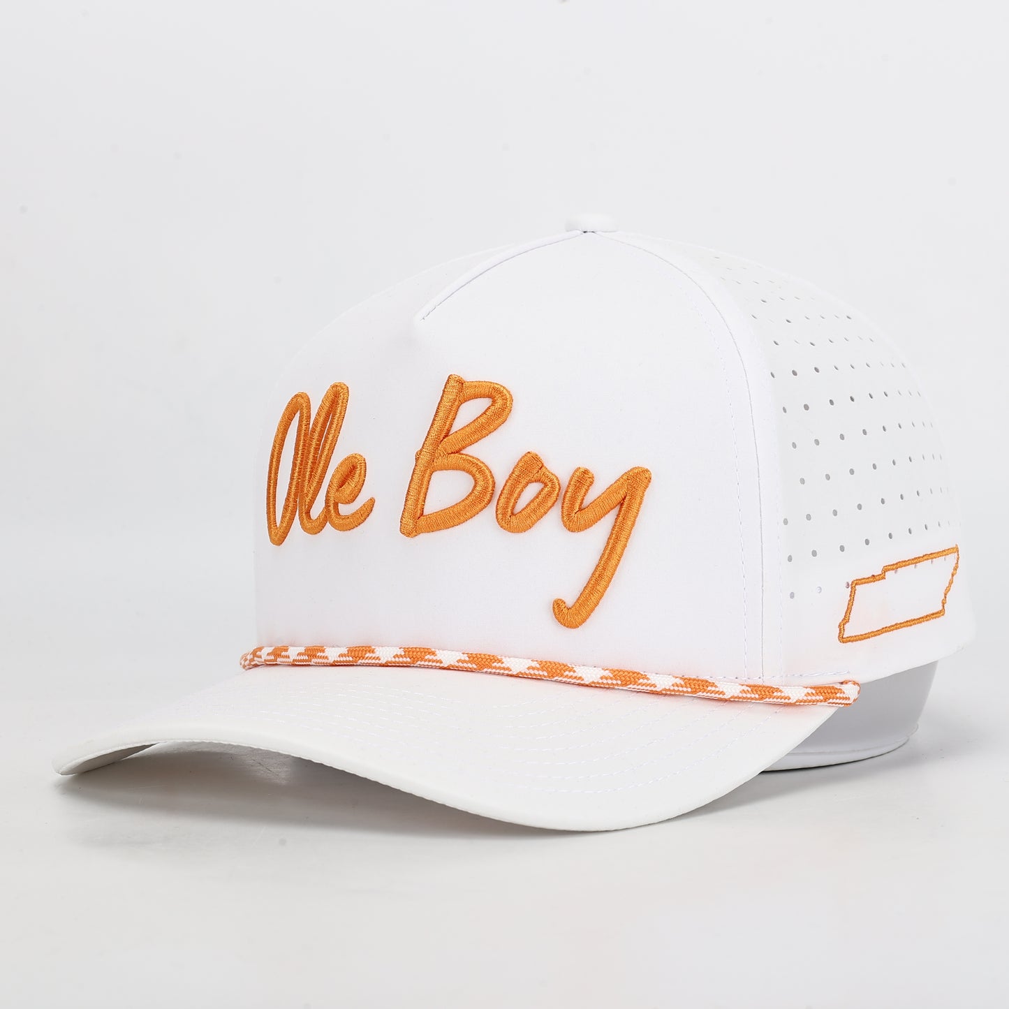 OLE BOY Tennessee Game Day Performance Golf Hat - White
