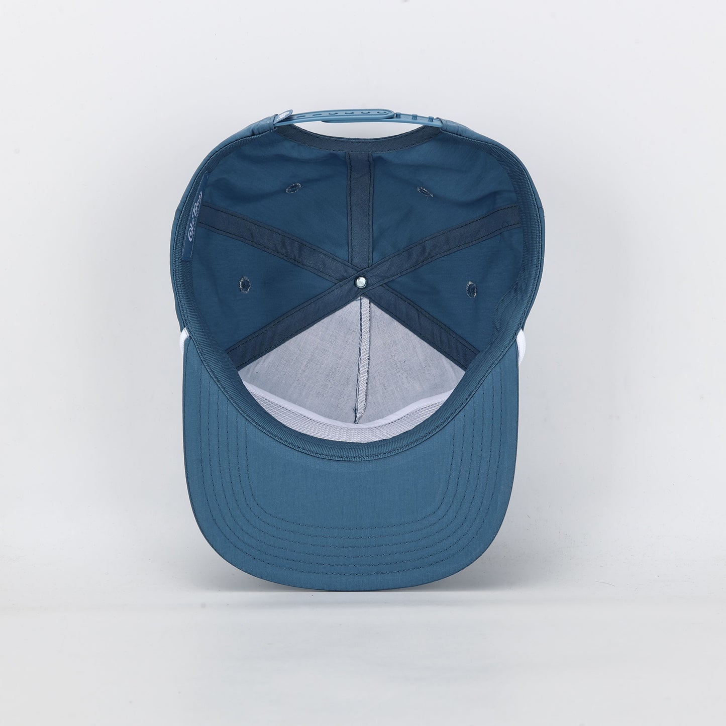 OLE BOY Umpqua Blue/White Lured In Bass Rope Hat