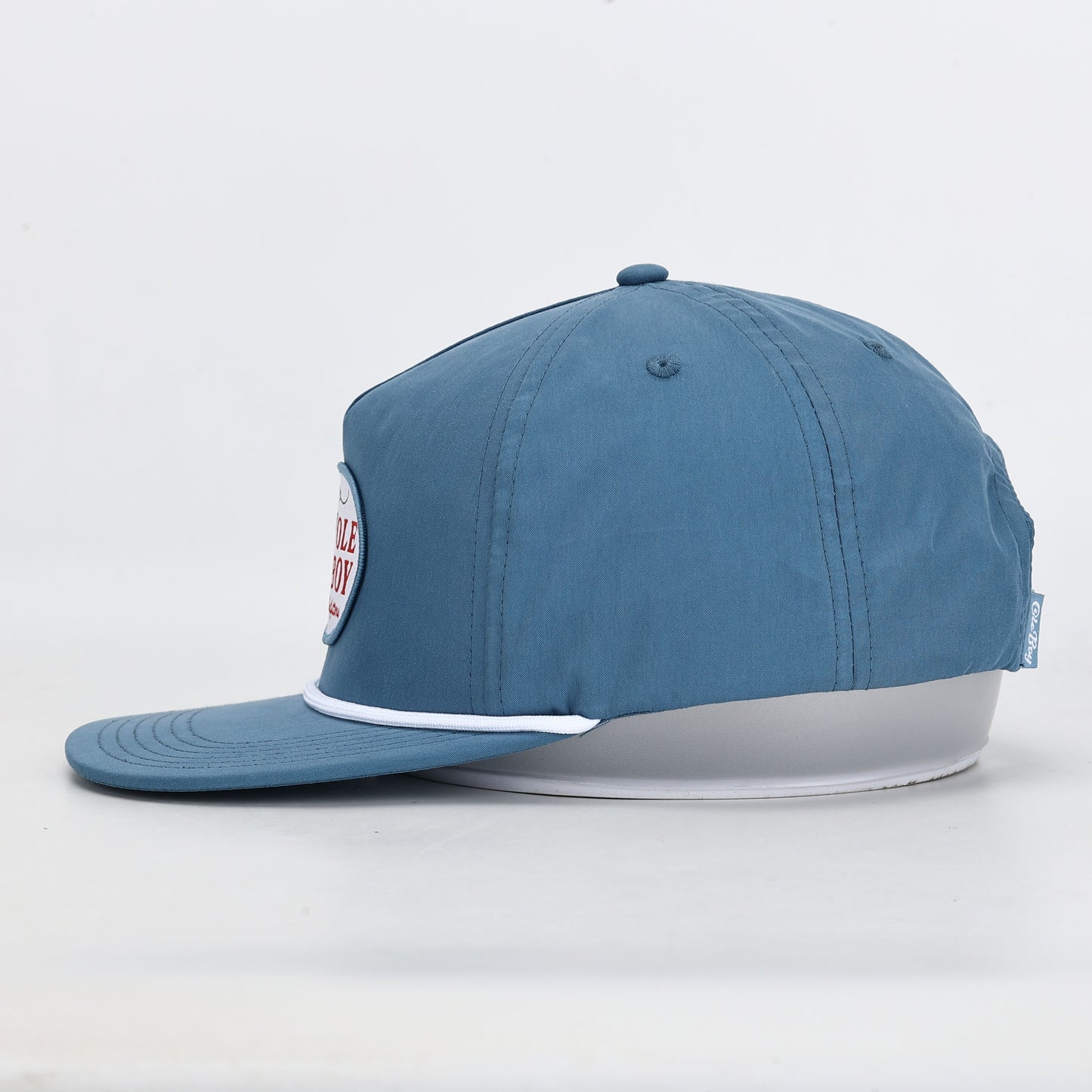 OLE BOY Umpqua Blue/White Lured In Bass Rope Hat