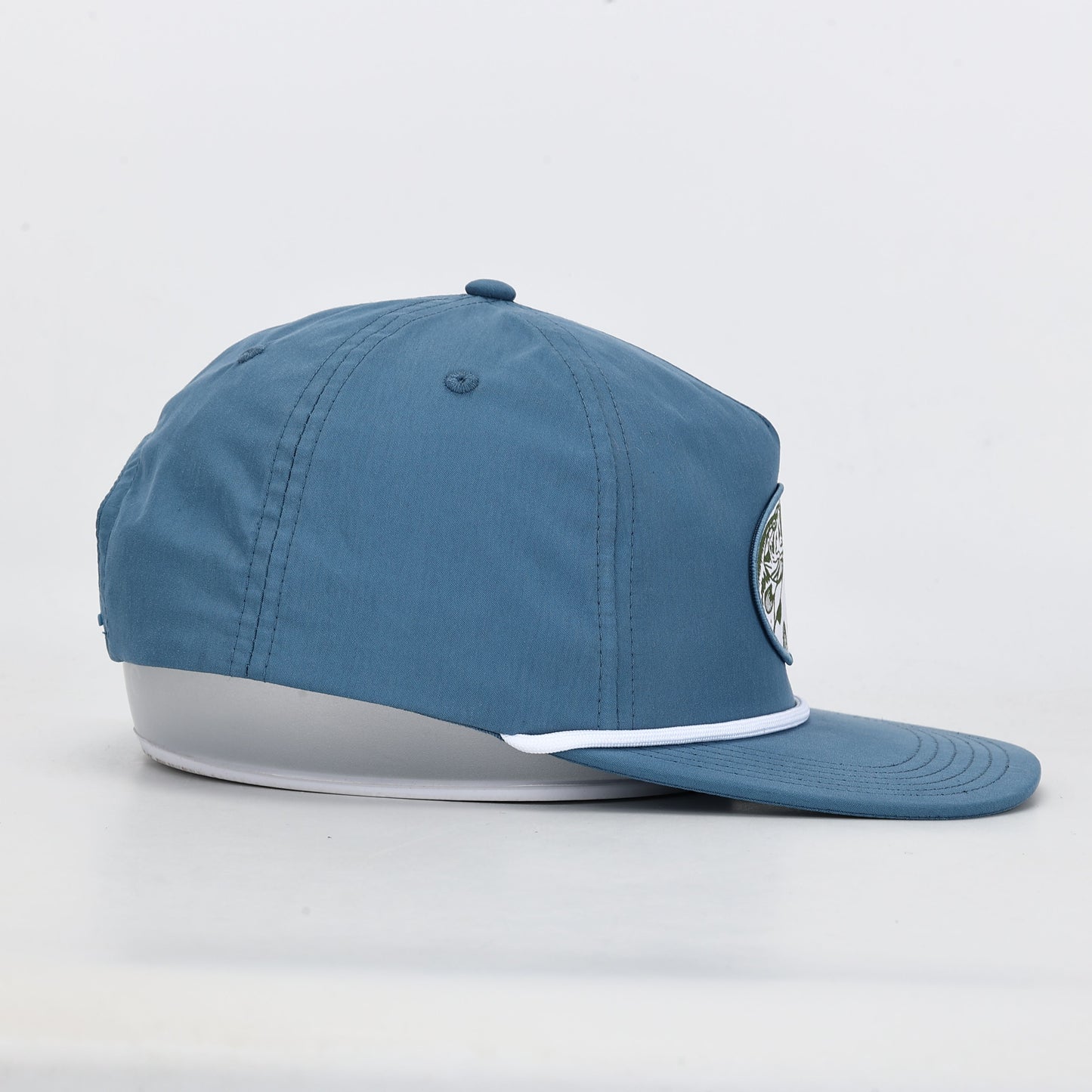 OLE BOY Umpqua Blue/White Lured In Bass Rope Hat