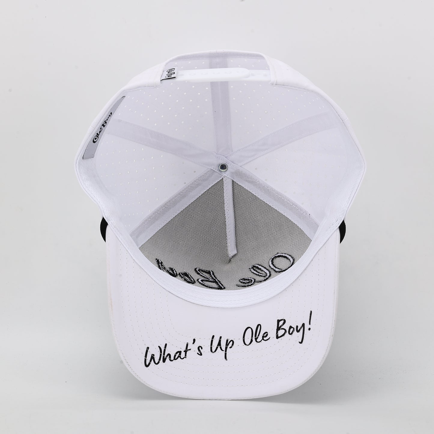 OLE BOY White Performance Golf Hat