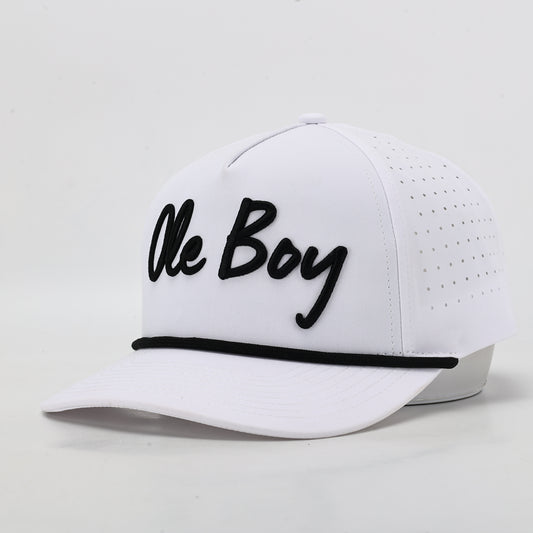 OLE BOY White Performance Golf Hat
