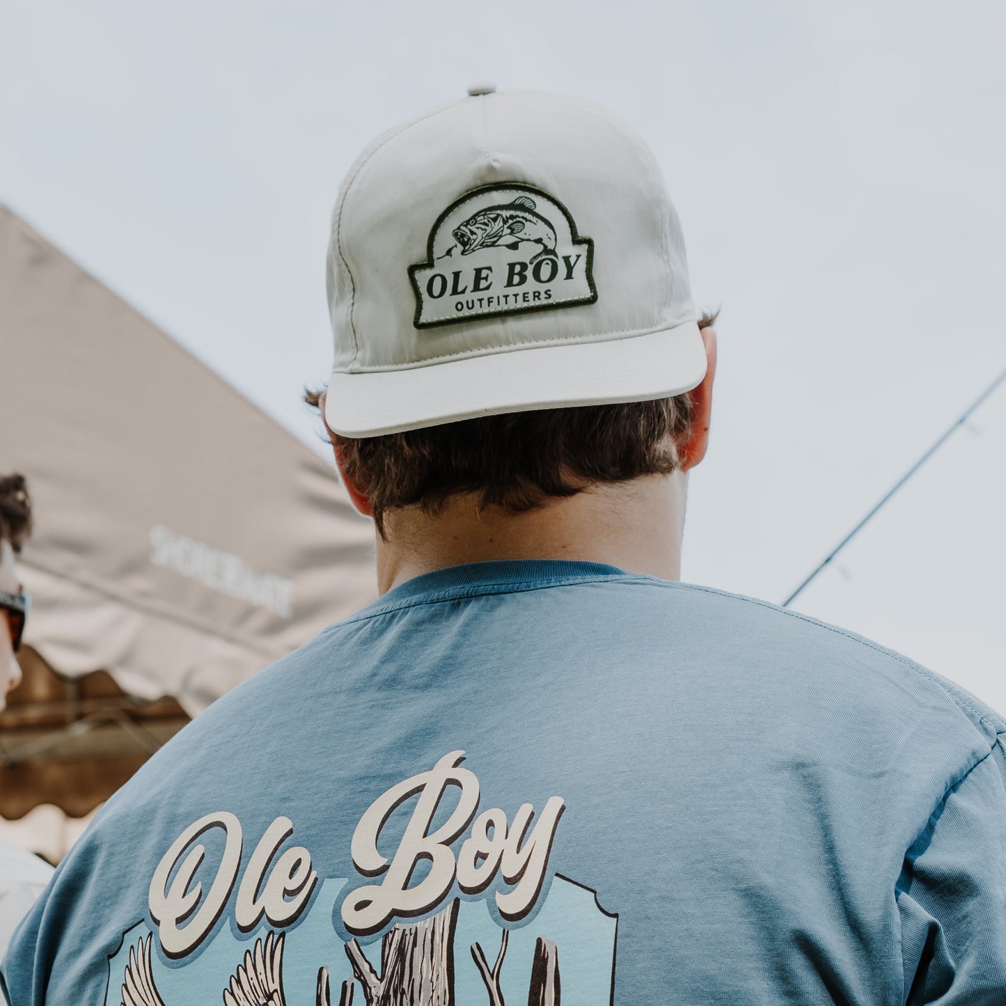 OLE BOY Umpqua Tan/Green Bass in Pursuit Hat Dock