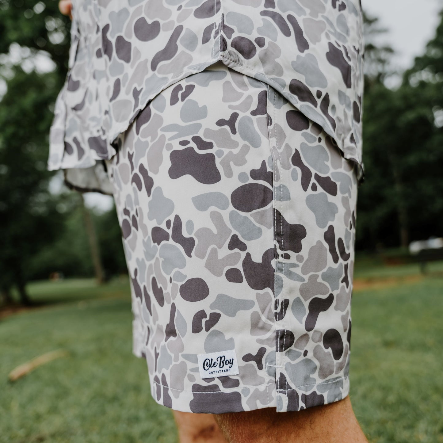 OLE BOY Everyday Short - Grey Camo