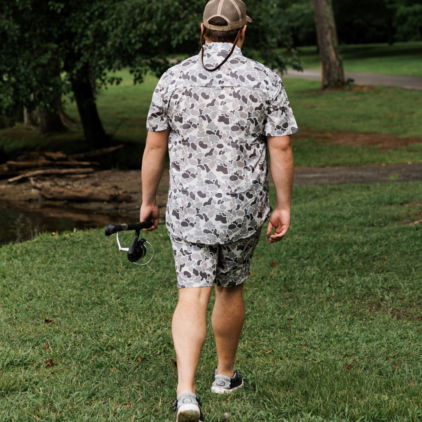 OLE BOY Everyday Short - Grey Camo