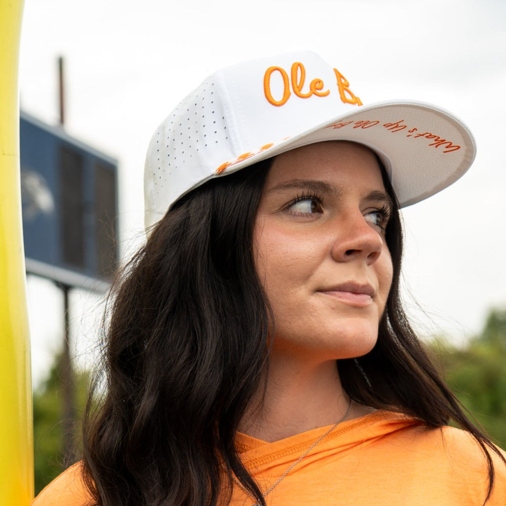 OLE BOY Tennessee Game Day Performance Golf Hat - White