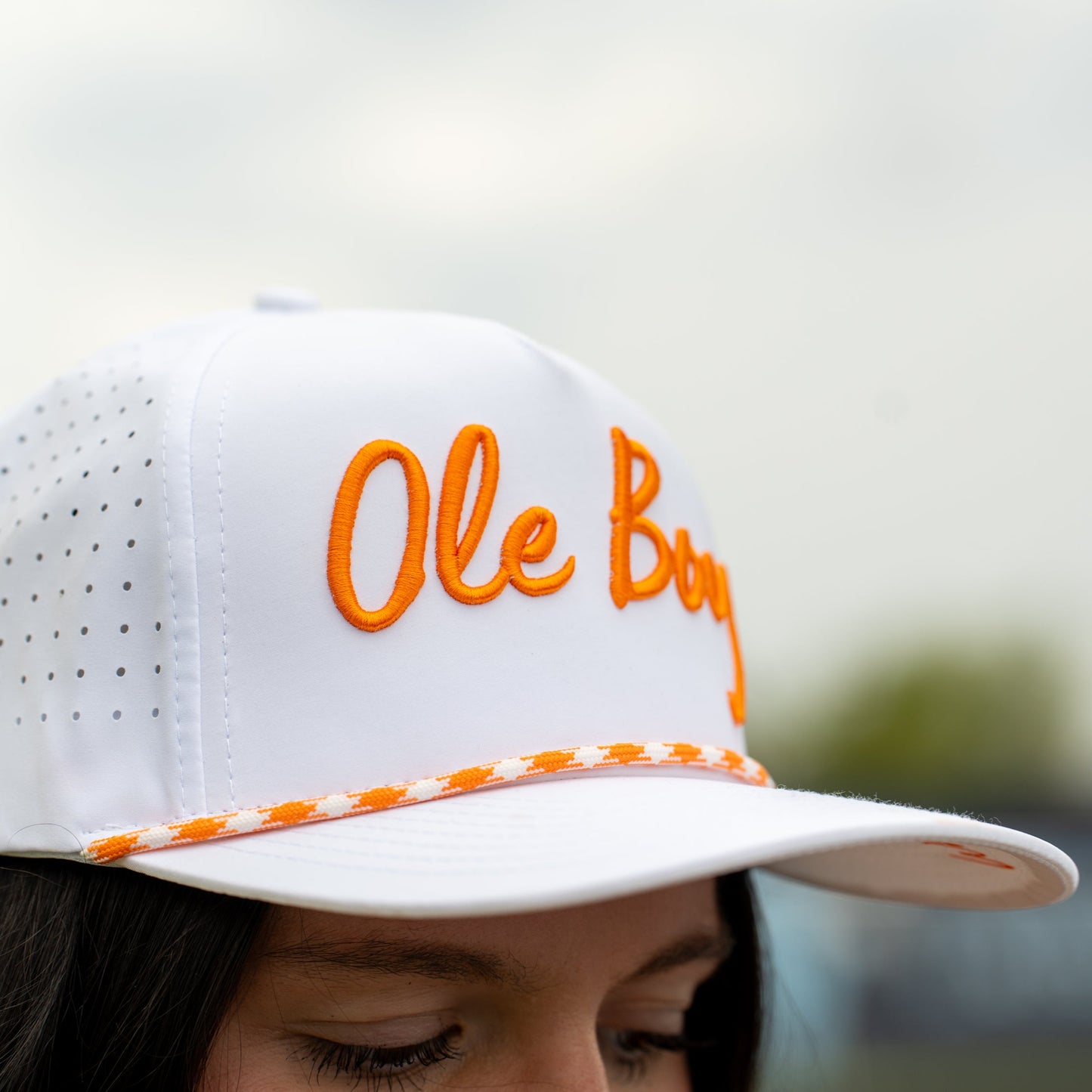 OLE BOY Tennessee Game Day Performance Golf Hat - White