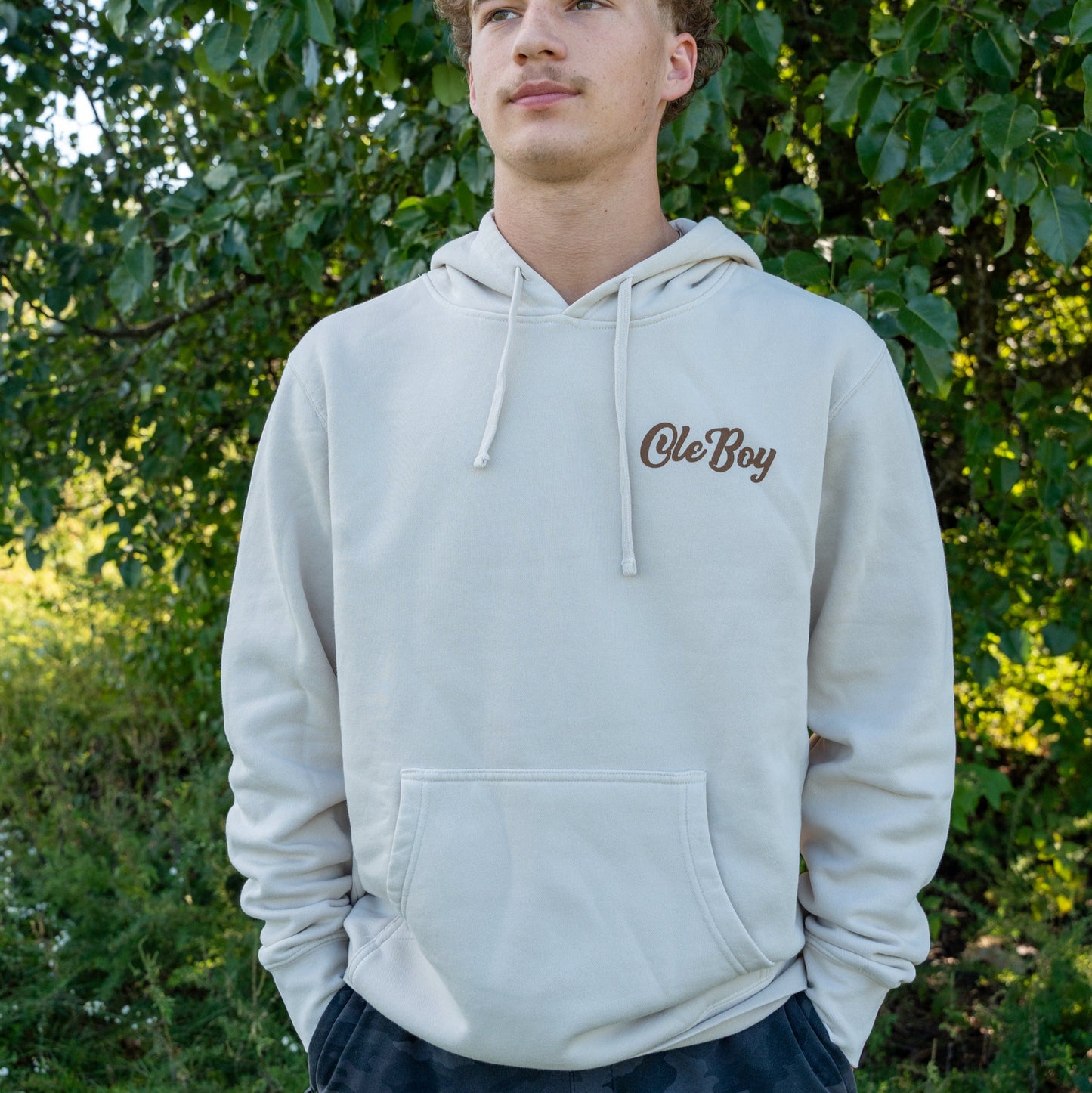 OLE BOY Deer Antler Camo Patch Hoodie