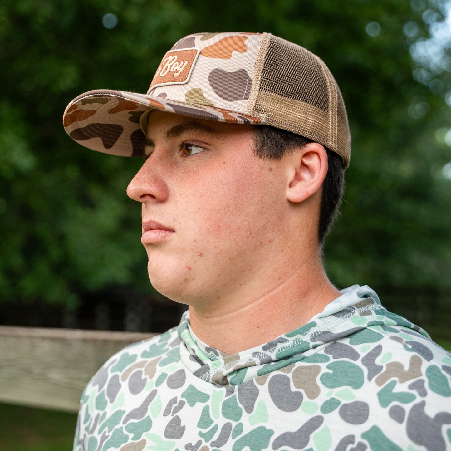 OLE BOY Camo Trucker Hat