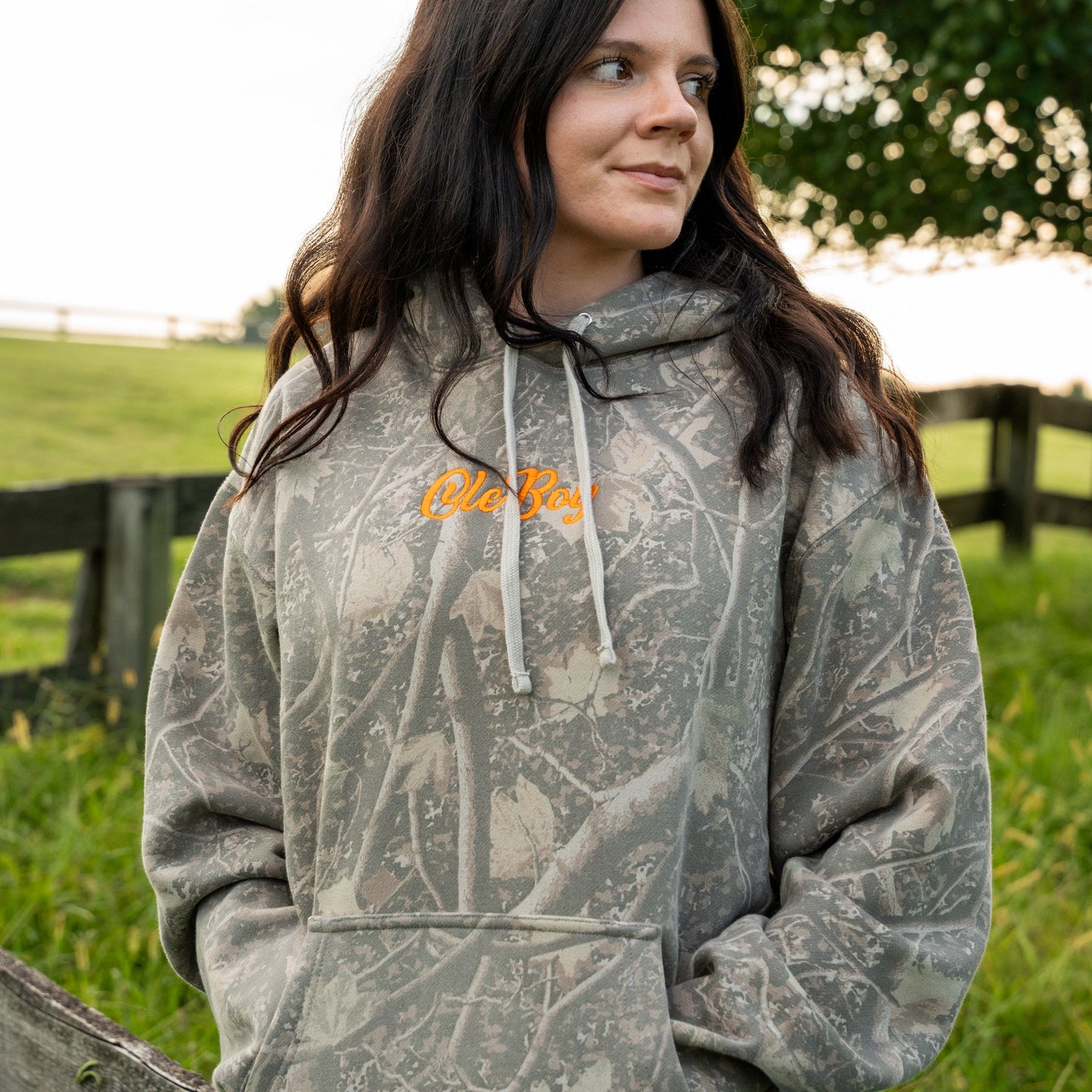 OLE BOY Deadwood Camo Logo Hoodie