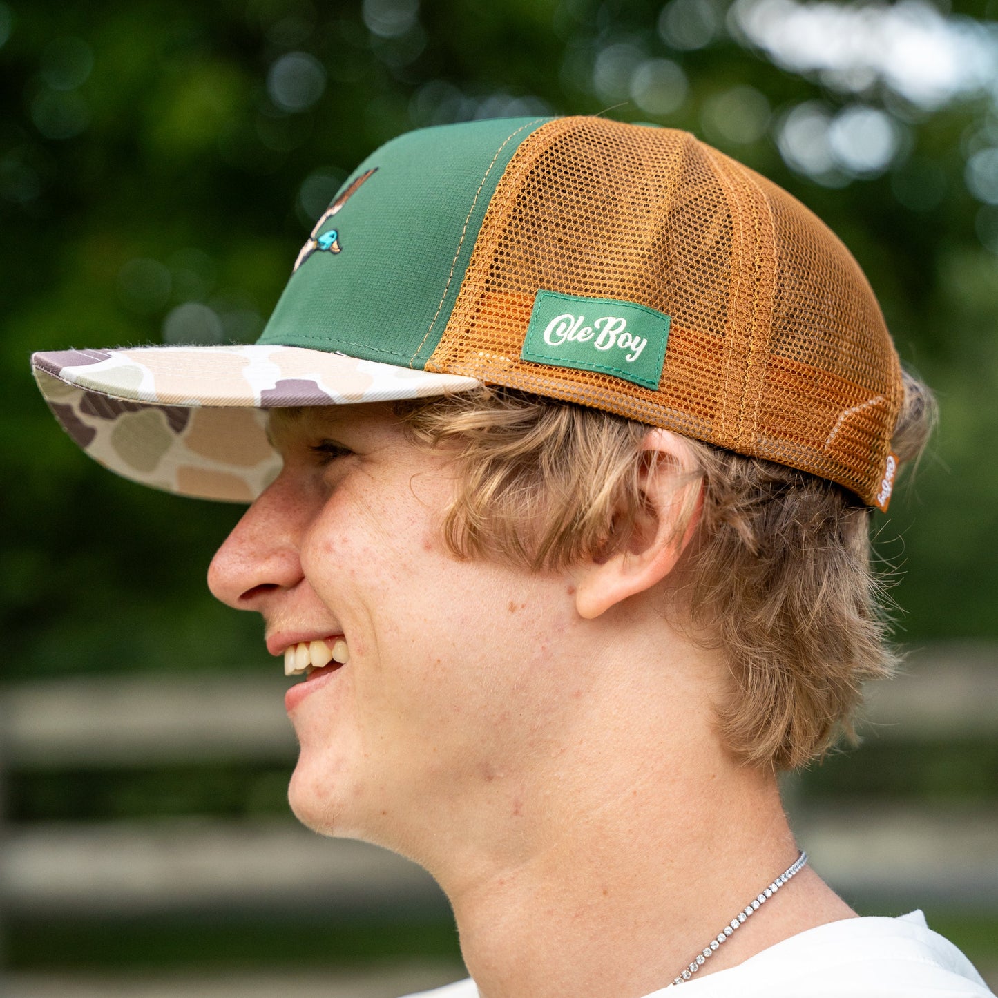 OLE BOY Flying Mallard Camo Trucker Hat
