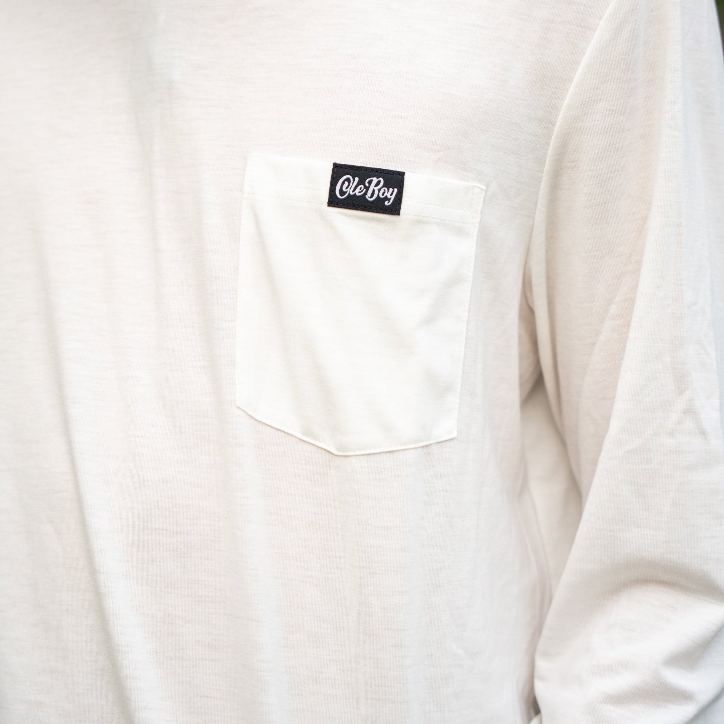 OLE BOY Performance Hooded Tee - White