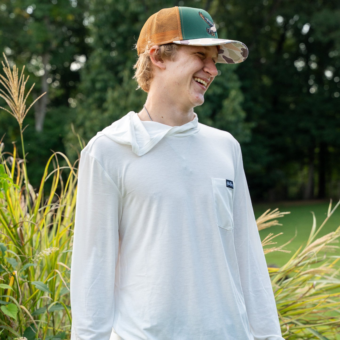 OLE BOY Performance Hooded Tee - White