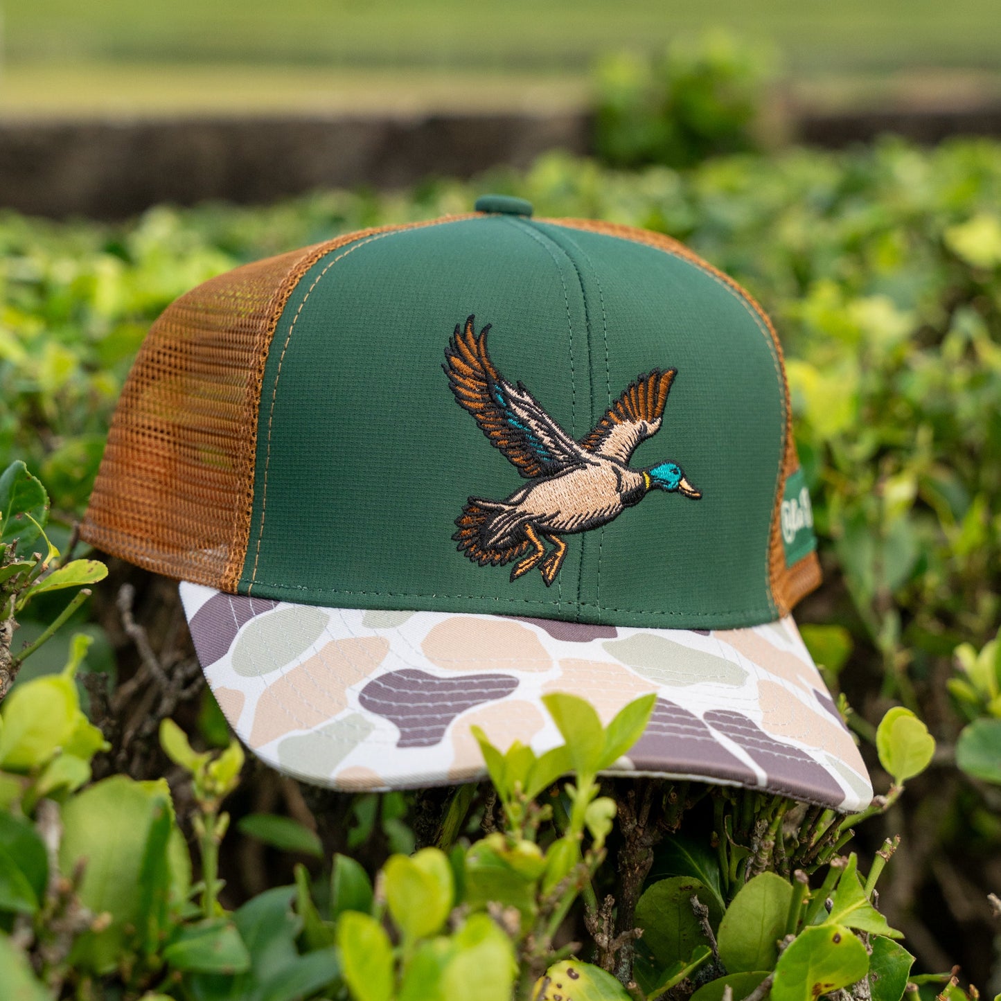OLE BOY Flying Mallard Camo Trucker Hat
