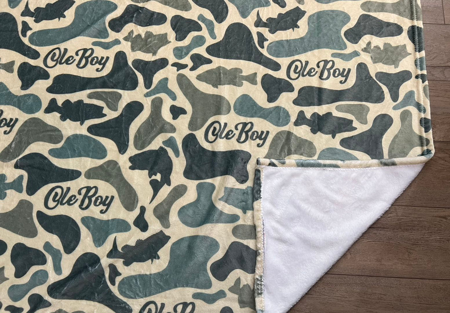 Ole Boy 80x60 Fleece Camo Blanket