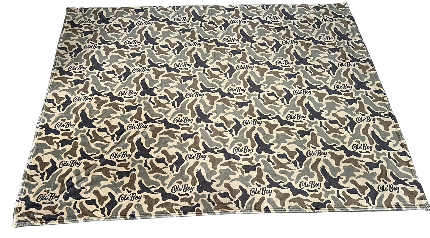 Ole Boy 80x60 Fleece Camo Blanket