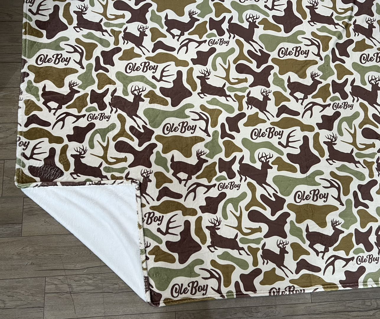 Ole Boy 80x60 Fleece Camo Blanket