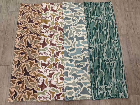 Ole Boy 80x60 Fleece Camo Blanket