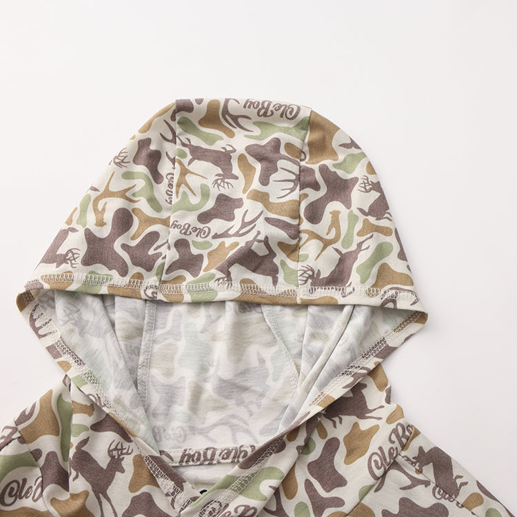 OLE BOY Performance Hooded Tee - Deer Camo