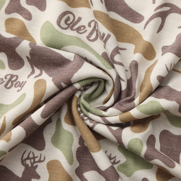 OLE BOY Performance Hooded Tee - Deer Camo