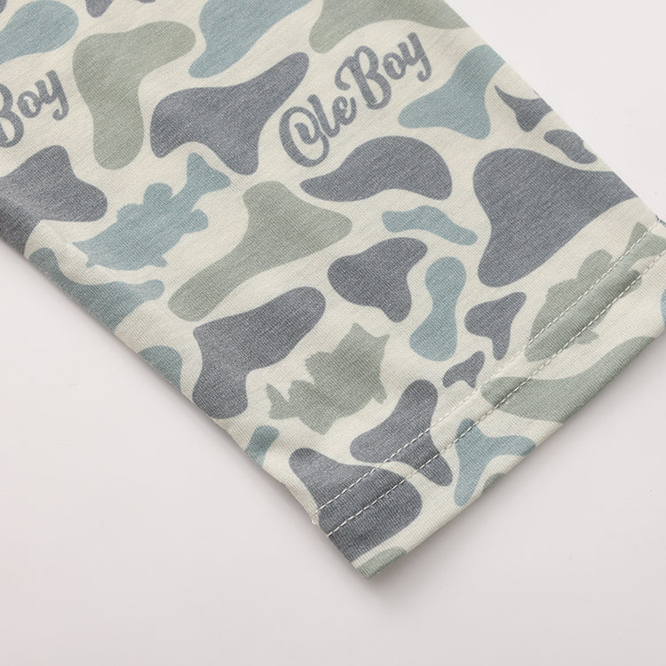 OLE BOY Performance Hooded Tee - Bass Camo
