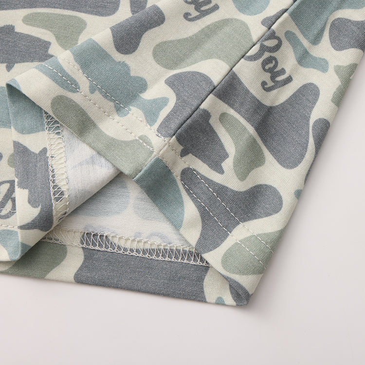 OLE BOY Performance Hooded Tee - Bass Camo