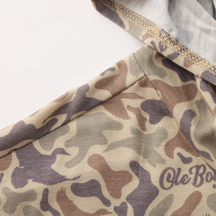 OLE BOY Performance Hooded Tee - Duck Camo
