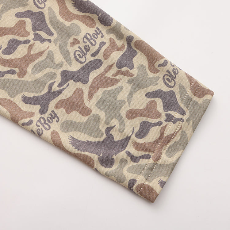 OLE BOY Performance Hooded Tee - Duck Camo