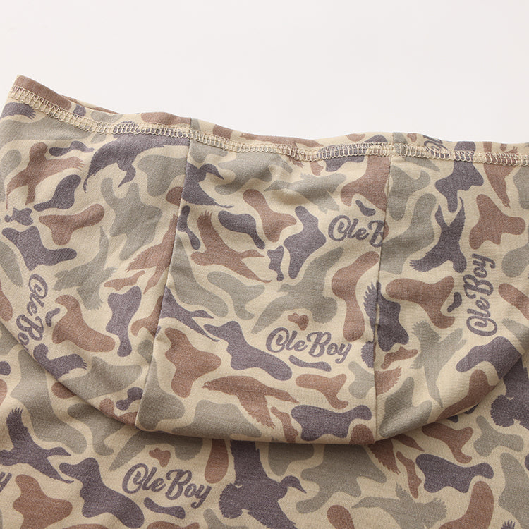 OLE BOY Performance Hooded Tee - Duck Camo