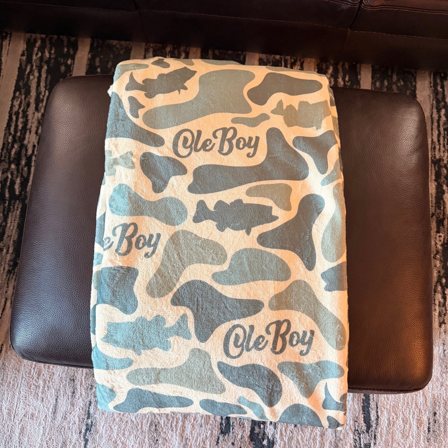 Ole Boy 80x60 Fleece Camo Blanket