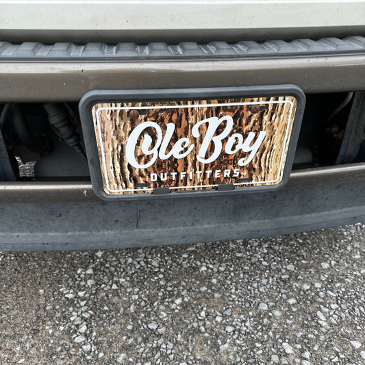 OLE BOY License Plate - Deer Antler Camo