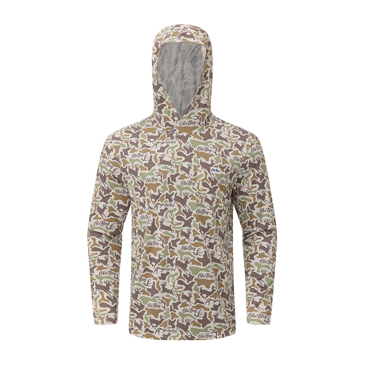OLE BOY Performance Hooded Tee - Deer Camo