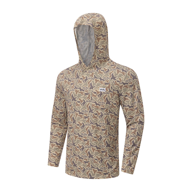 OLE BOY Performance Hooded Tee - Duck Camo